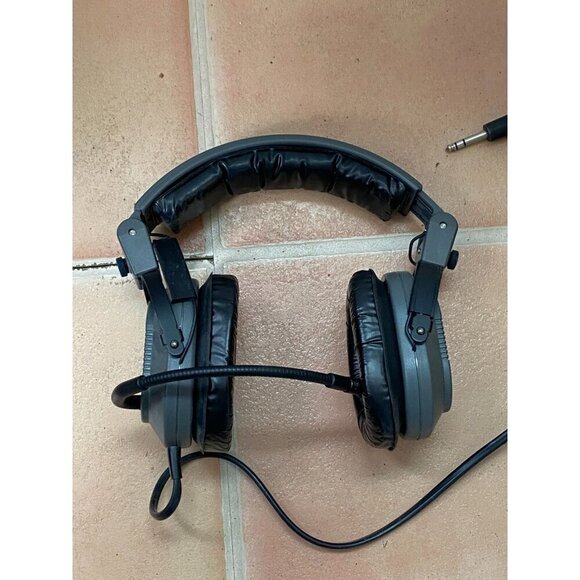 RARE Vintage Telex Air 3000 Pilot Aviation Head Set - Picture 4 of 9